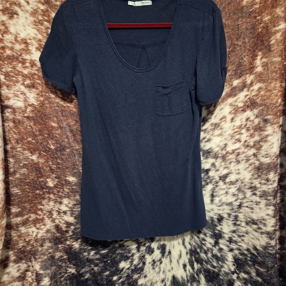 Maurice Dark Blue Short Sleeve Tee